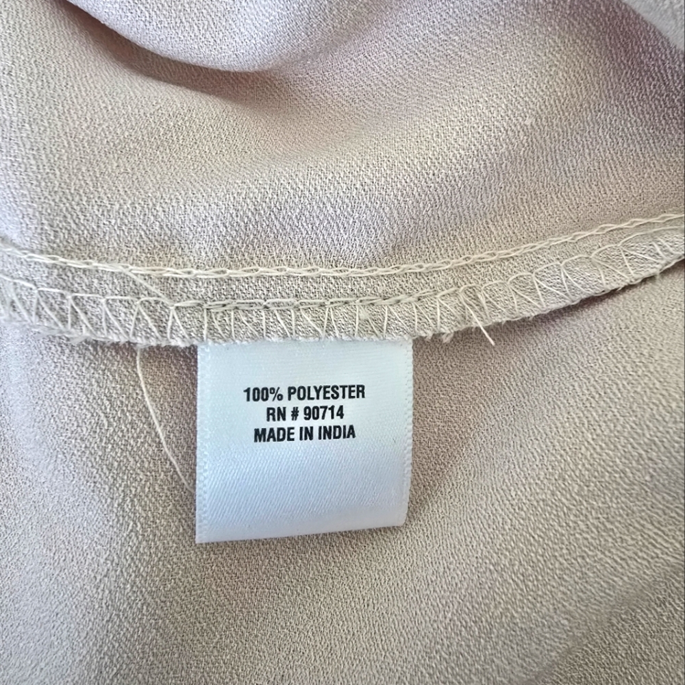 ☆ MSK Taupe Shimmer Off the Shoulder Puff Sleeve Top size L - Picture 10 of 14